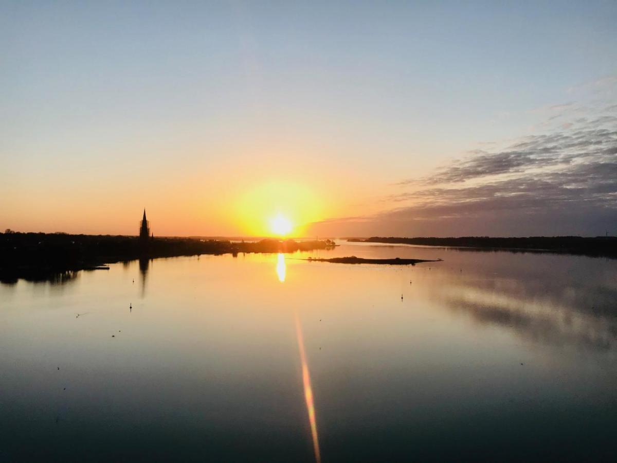 Panoramablick Ostseefjord Schlei Schleswig